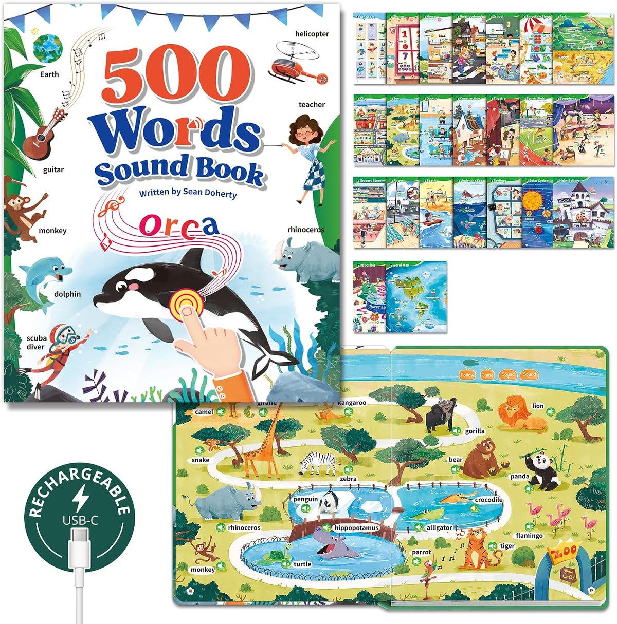 500 Words Sound Book for Kids