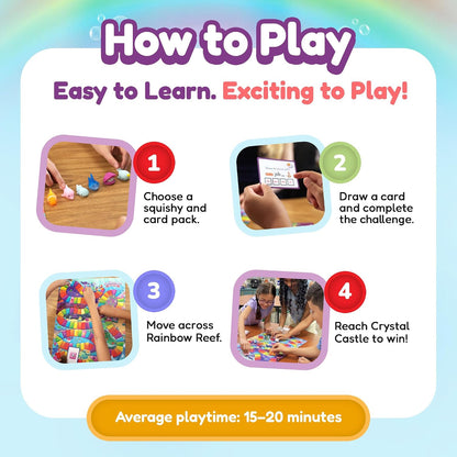 Squishyland in Rainbow Reef Board Game, Pre-K to 2Nd Grade
