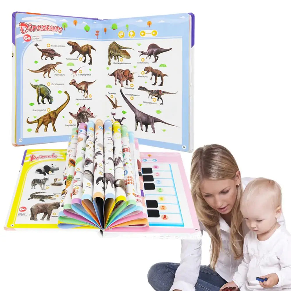 English Version of the Audiobook Natural English Enlightenment Sound Book Colourful Picture Notebook for Kids 0-9 Years 2025 New