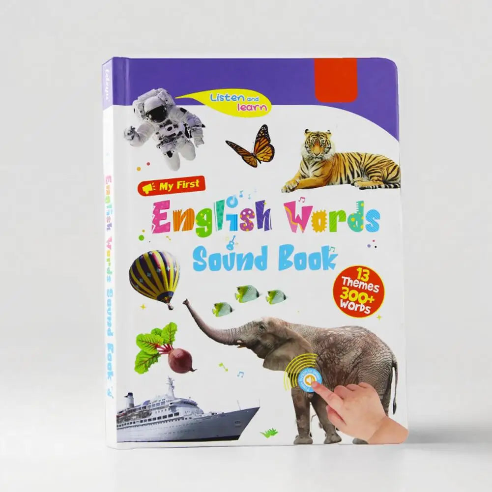 English Version of the Audiobook Natural English Enlightenment Sound Book Colourful Picture Notebook for Kids 0-9 Years 2025 New