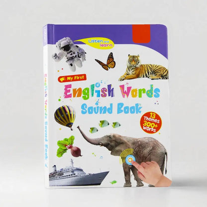 English Version of the Audiobook Natural English Enlightenment Sound Book Colourful Picture Notebook for Kids 0-9 Years 2025 New