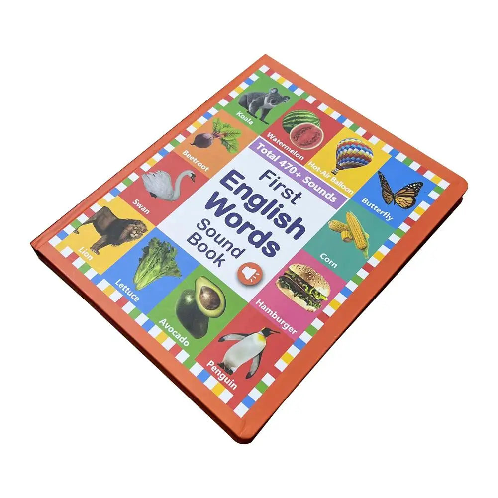 English Version of the Audiobook Natural English Enlightenment Sound Book Colourful Picture Notebook for Kids 0-9 Years 2025 New