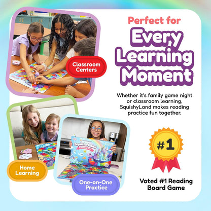 Squishyland in Rainbow Reef Board Game, Pre-K to 2Nd Grade